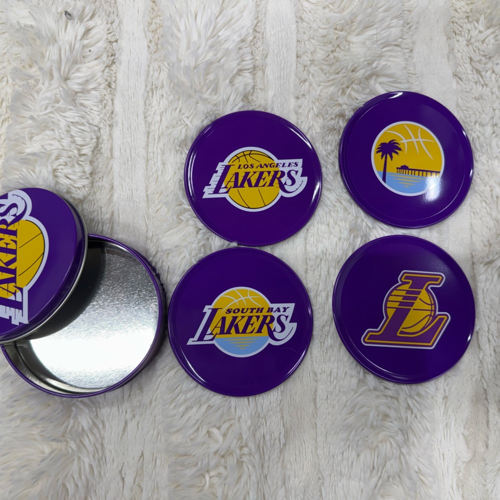 NWOT Lakers Coaster Set of 4